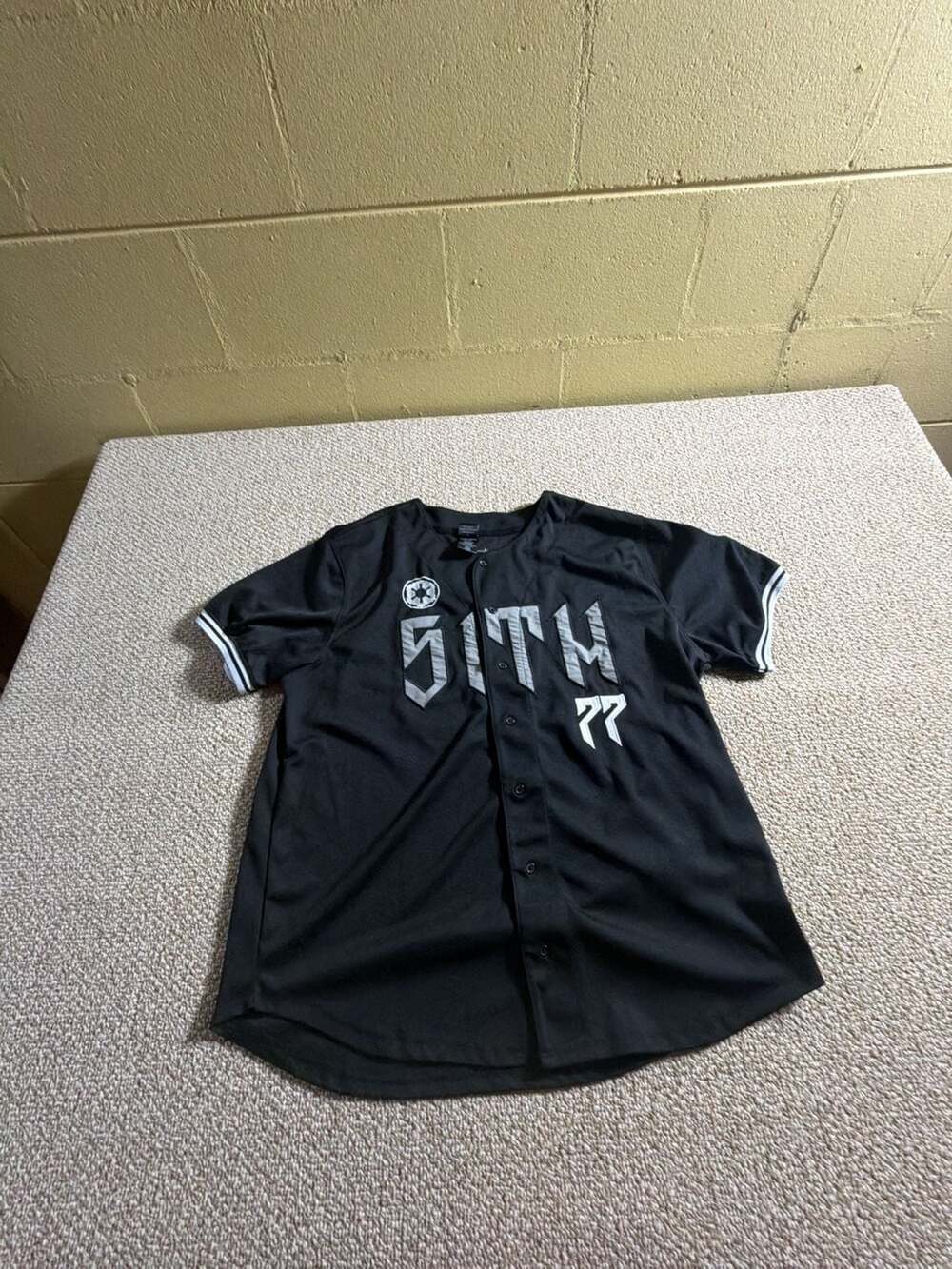 Star Wars Darth Vader Sith 77 Baseball Jersey Black 2X